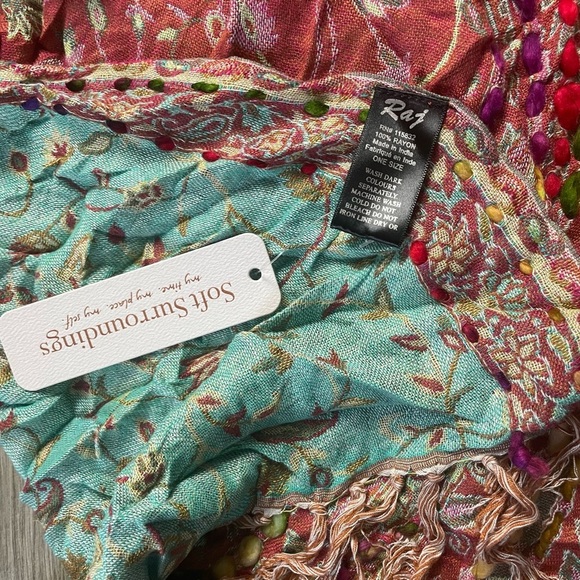 Soft Surroundings OS Long Sleeve Open Front Cardigan Scarf Collar Lot of 2 - Picture 3 of 7